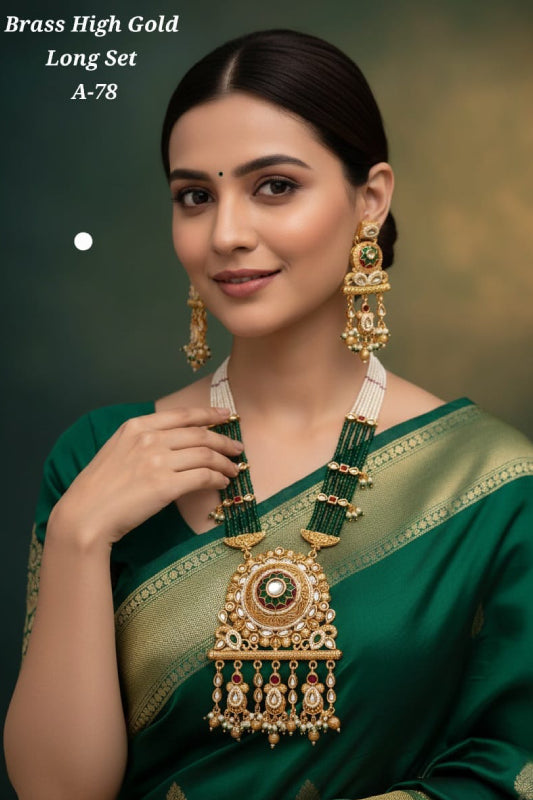 Brass High Gold Long Set (A-78 - Green)