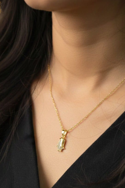 Elegant Gold Penguin Crystal Pendant Necklace for Women