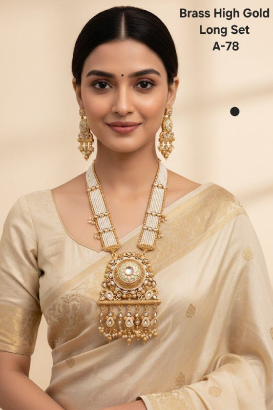 Brass High Gold Long Set (A-78 - White/Pastel)